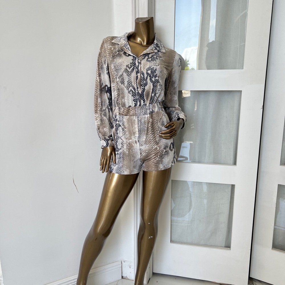 Stylish Snake Print Jumpsuit